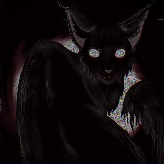 Horror style cat